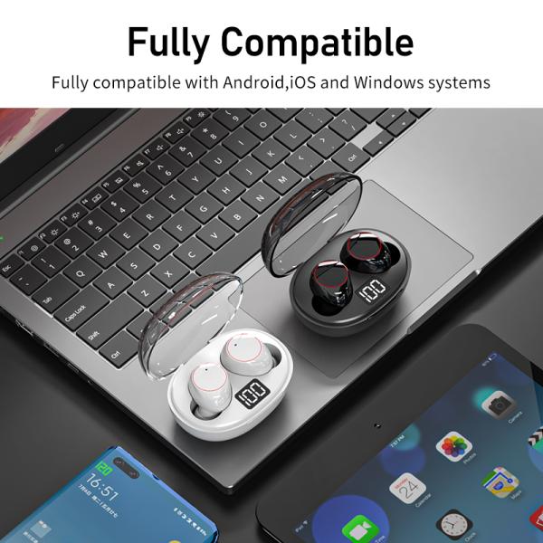 Wireless Earbuds TWS In-Ear Gaming Earphones Headphones Powered 200mAh Battery