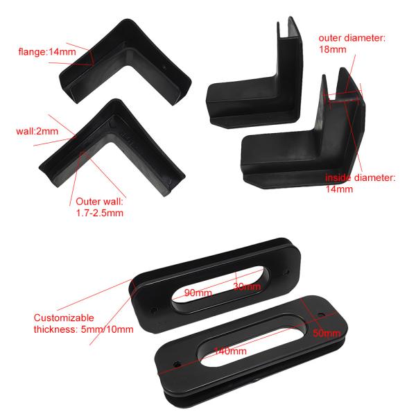 "L" Shaped Corner Protection ESD Antistatic Plastic Box Accessories