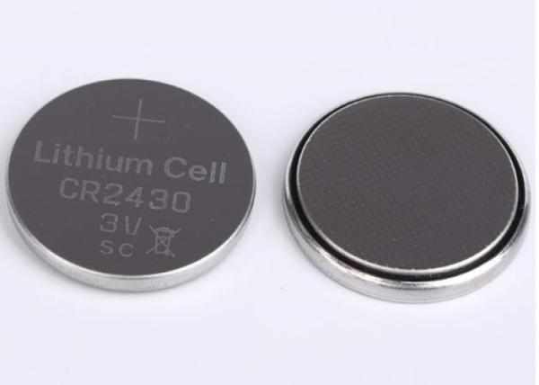Quality Lightweight Lithium Coin Cell 280mAh  DL2430  Lithium Cell CR2430  3V for sale