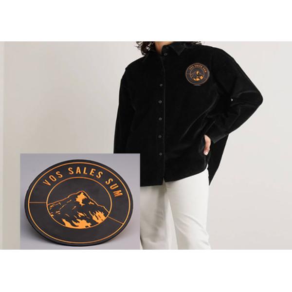 Degradable Tpu Embossed 3D Logo Heat Transfer Labels For Clothing