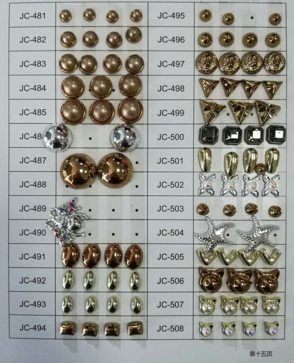 2021garment accessory rhinestone decoration plastic rivet for women shoes