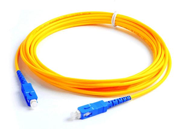 Quality 10Pcs 3m Sc To Sc Fiber Patch Cord , SM Single Sided Optical Patch Cord for sale
