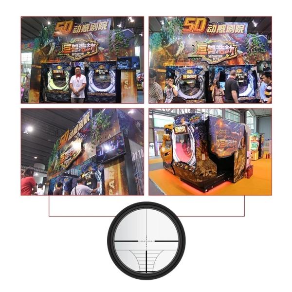 Indoor Arcade Game Machine Coin Operated / Kids Shooting Game Simulator