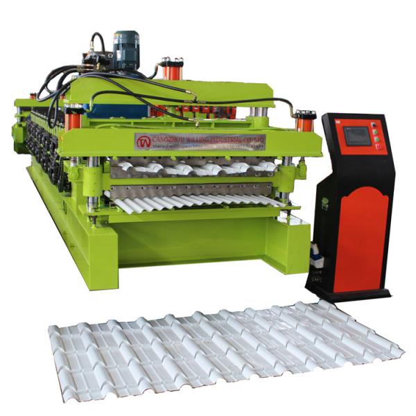 3ph Color Steel 0.25mm Double Layer Roll Forming Machine Glazed Tile And Corrugated