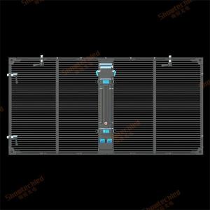 China 3.91mm 7.81mm Transparent LED Display Screen Back Maintenance on sale