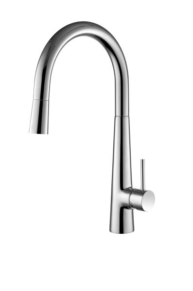 Quality Single Handle Brass Kitchen Mixer Taps With Chrome Finish T81037 for sale