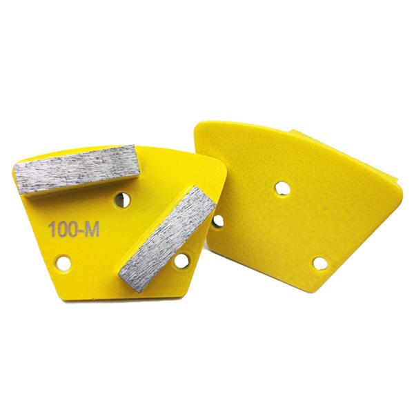 Factory CPS Concrete Grinding Diamond Tools with Double 15mm rectangular blade customized blade shape