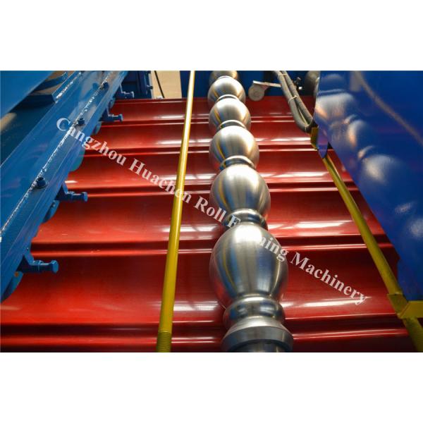 Color Steel Glazed Tile Roll Forming Machine / Roof Wall Cladding Roll Former Machine
