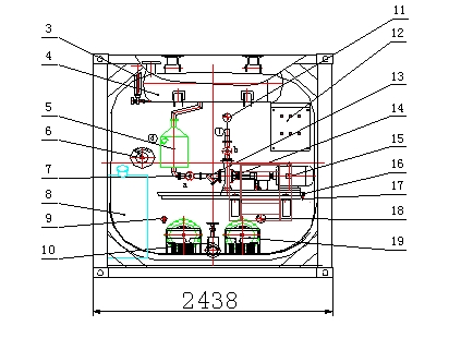 Polymer Modified Bitumen Heating Tank Energy Saving Hot Oil Coils Heating