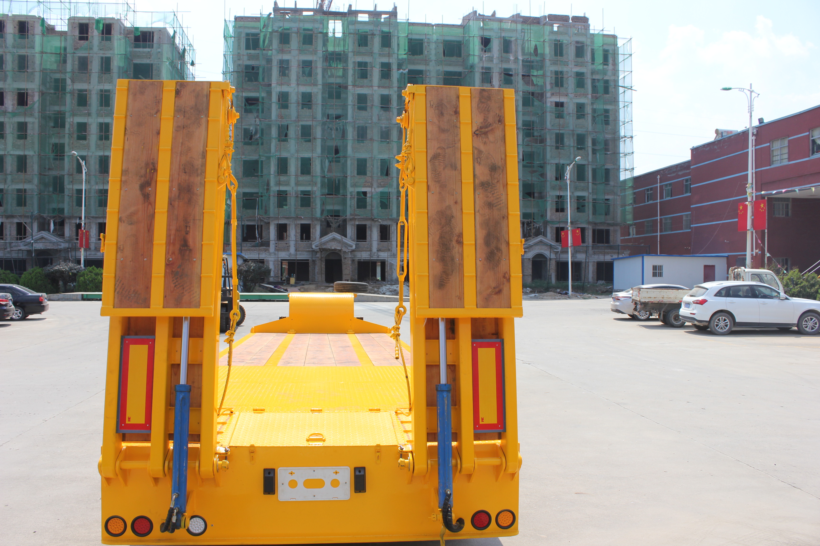 Semi-Trailer Hydraulic Axis Steerable Cast Semi Trailer for Multi Axles Bridge Girder Transport