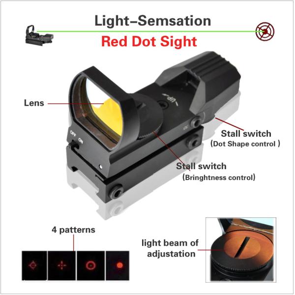 Quality red dot sight, laser sight,Rifle Scope, Scope Mounts & Accessories, Red Dot & Laser Scope, Tactical Pistol Scope Sight L for sale