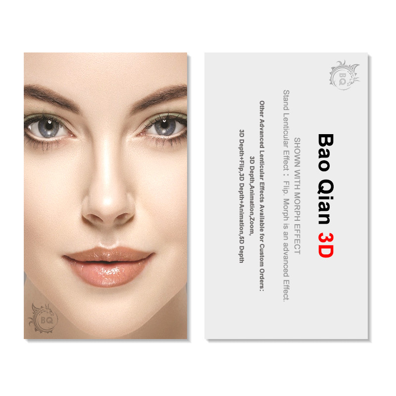 Eco - Friendly 3D Lenticular Business Cards Personal Card Printing Image