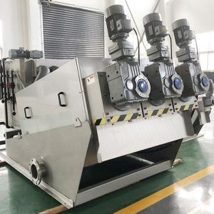 Low Speed Automatic Multi Disc Screw Press Sludge Dewatering Screw Press