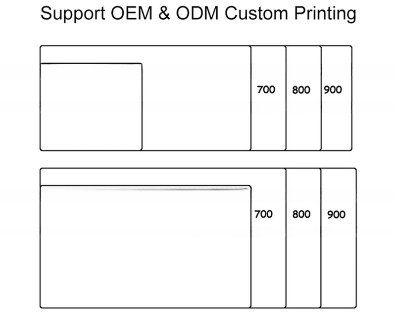 Printed Rubber Mousepad Blank for Transfer Heat Press Neoprene Mouse Pad 600*400*3mm