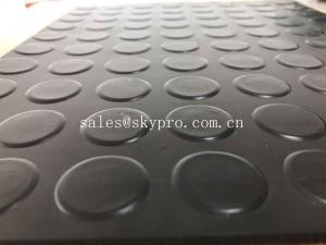 China Anti - Slip Black 6mm Thickness Rubber Mats Stud Flooring Matting Rubber Sheet wholesale