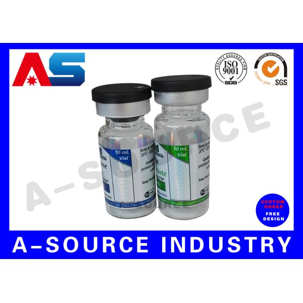 Hologram Peptide Bottle Labels Vinyl Custom Label Printing For Vials