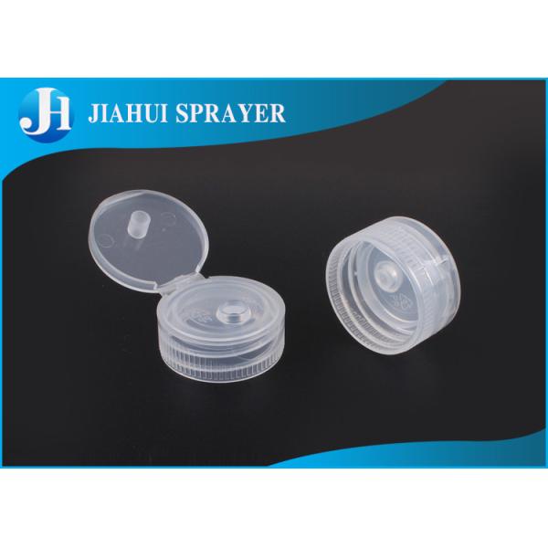 Double Deck Flip Top Plastic Caps Cosmetic Bottle Caps 24-410 Transparent Color