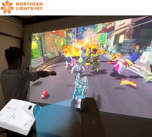 China Holographic 3400 LM Interactive Wall Projection Beam Interactive Game wholesale