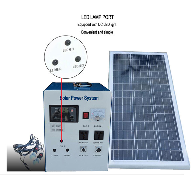 100w Off Grid Solar System Monocrystalline Silicon Solar Panel 24V ABS Material