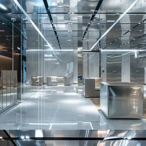 China Contemporary Stainless Steel Ceiling Tiles With Fire Resistance wholesale