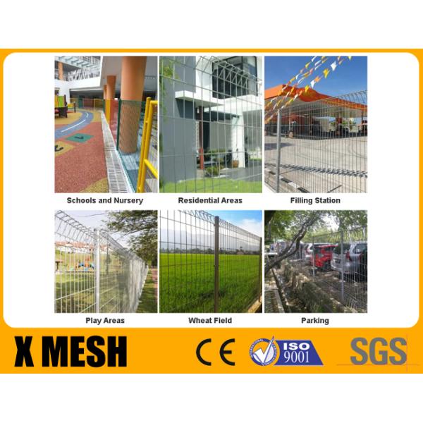 Decorative Roll Top Wire Mesh Fence Panels 1500mm / 2000mm / 2500mm Width