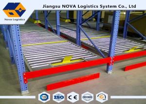 China Heavy Duty Rolling Gravity Pallet Racking 1000 Kgs Max Loading Capacity wholesale