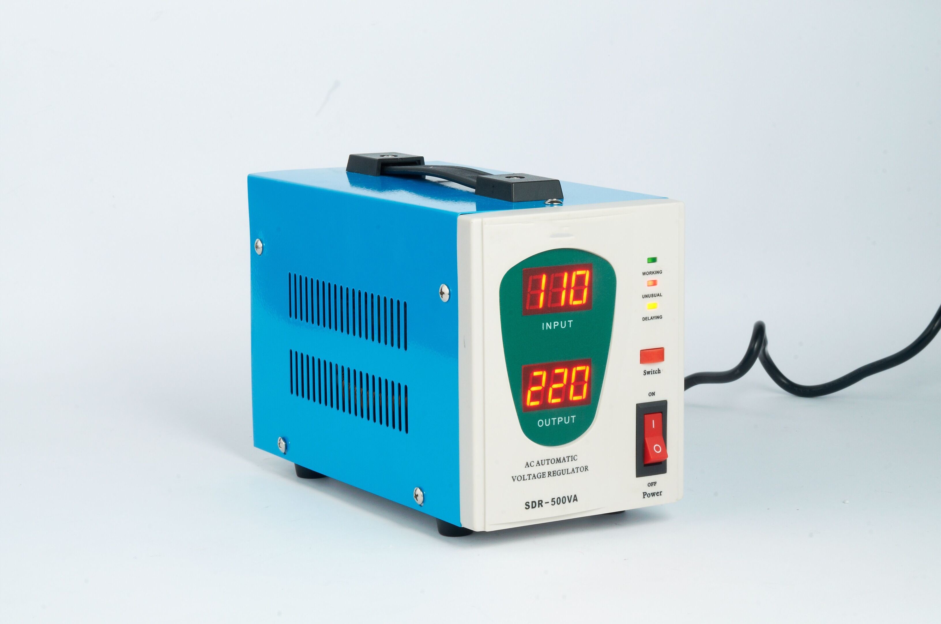Super Low Input Voltage 1kva Relay Type Control Led Display Voltage Stabilizer