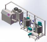 The durable swiss roll line for filling with PLC control production line