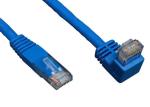 Down Angle Lan Network Cable Gigabit Molded Patch Cord For Print Server