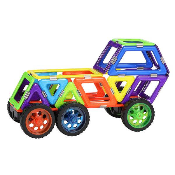 Quality Toddler Activities Magnetic Toy Vehicles Extended Jeep Magnetic Blocks Car for sale