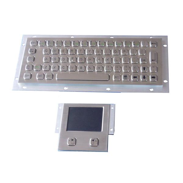 Vandal proof industial keyboard integrate touchpad pointing device USB or PS/2 interface