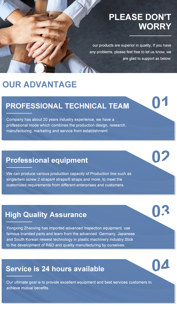 ISO9001 PP Strap Extrusion Machine , Plastic Strap Making Machine