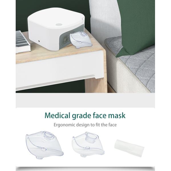 Mini Travel Portable Breathing Treatment Machine Air Compressor Silent Ultrasonic