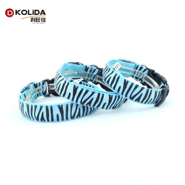 Multi Color Rope Clips LED Dog Collar , Pet Training Dog Collar For Party