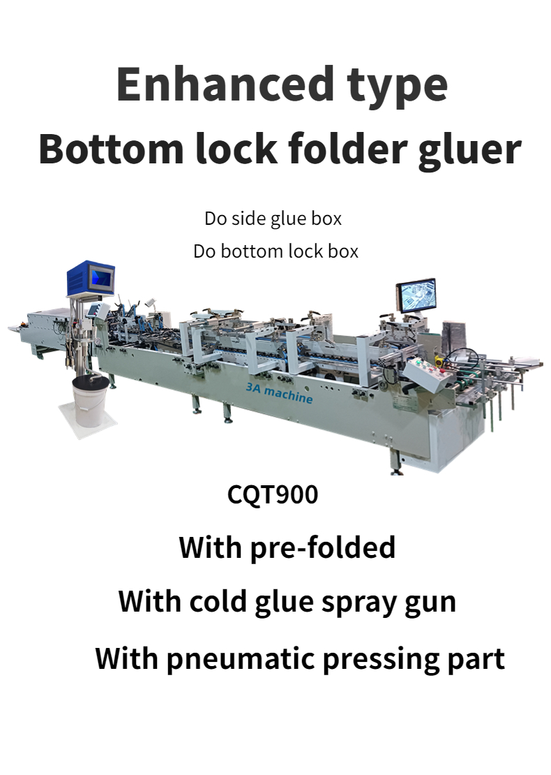 Automatic Sheet Gluing Machine CQT-900 Enhanced Type with Water Soluble Cold Glue