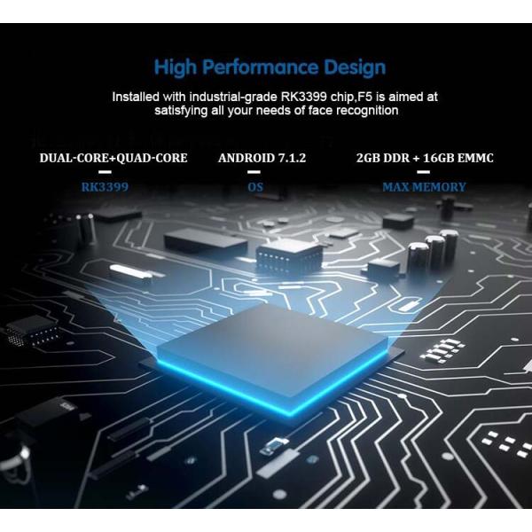 F5 Binocular Camera Face Recognition Terminal Binocular Camera Face Recognition Device F5-BG Android 7.1.2 OS Support Wired / Wireless