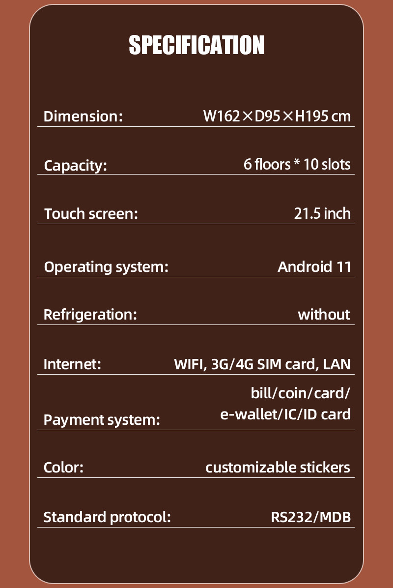 Self-Service Electronics Vending Machine For Charging Cables Phone Accessories Tech Essentials 24/7