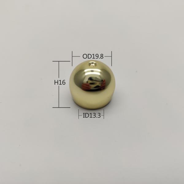 13MM Electroplated Ball Shape Hand Sanitizer Bottle With Screw Lock