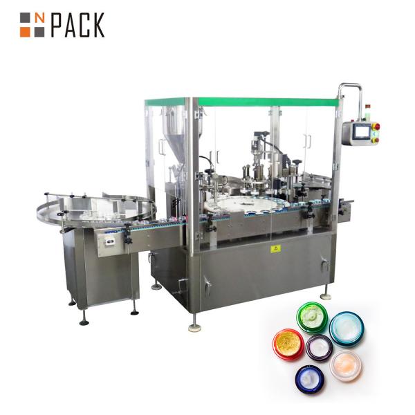 Quality Fully Automatic Cosmetic Liquid Paste Cream Filling Machine With Plunger Dosing Device for sale