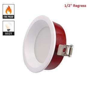 China COB Fire Rated LED Recessed Lights , 4inch 12w Wet Location LED Downlight wholesale