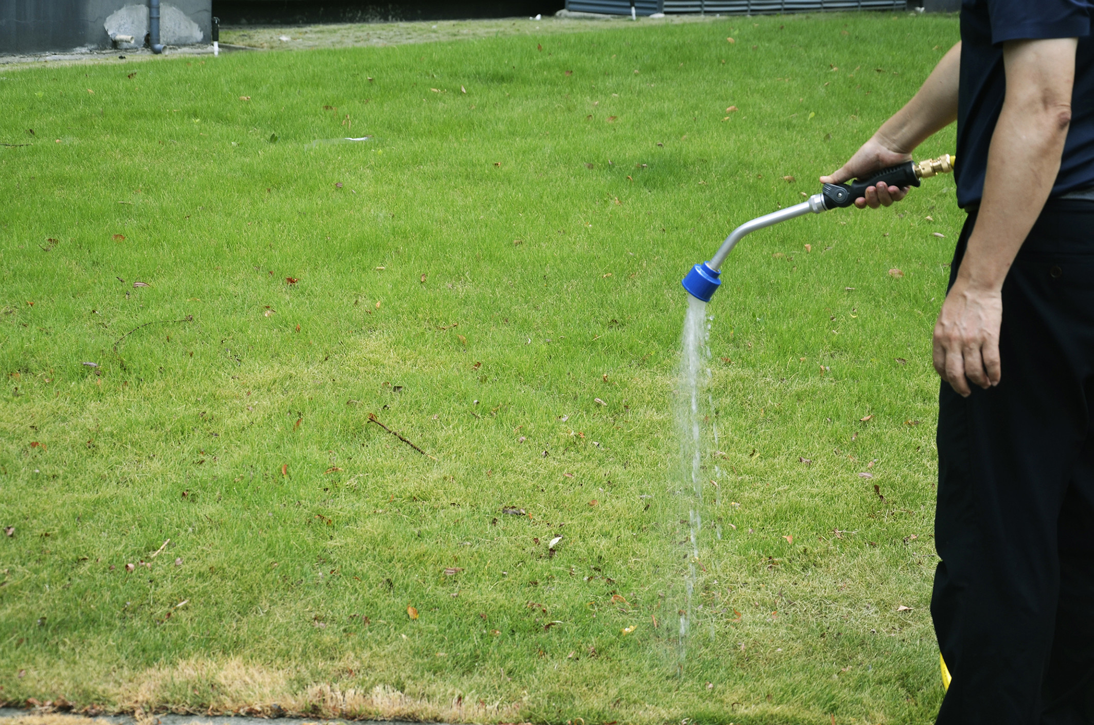Metal Watering Wand With Thumb Control Valve 2 Quot Face Aluminum Sprayhead For Easy Reach Comfortable Spraying