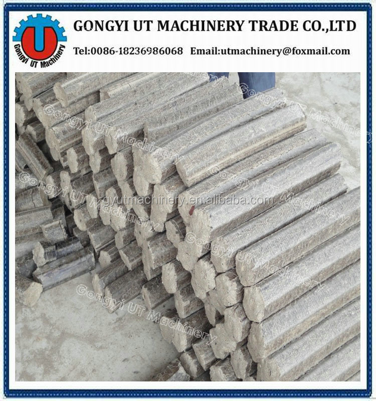 30mm Dia Biofuel Wood Sawdust Hydraulic Briquetting Punching Machine with Blue Color