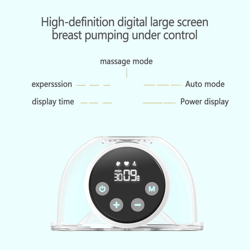 Full LCD Breast Pump Set 3 Modes 9 Levels Breast Milk Extractor Flow Velocity Variable Flow