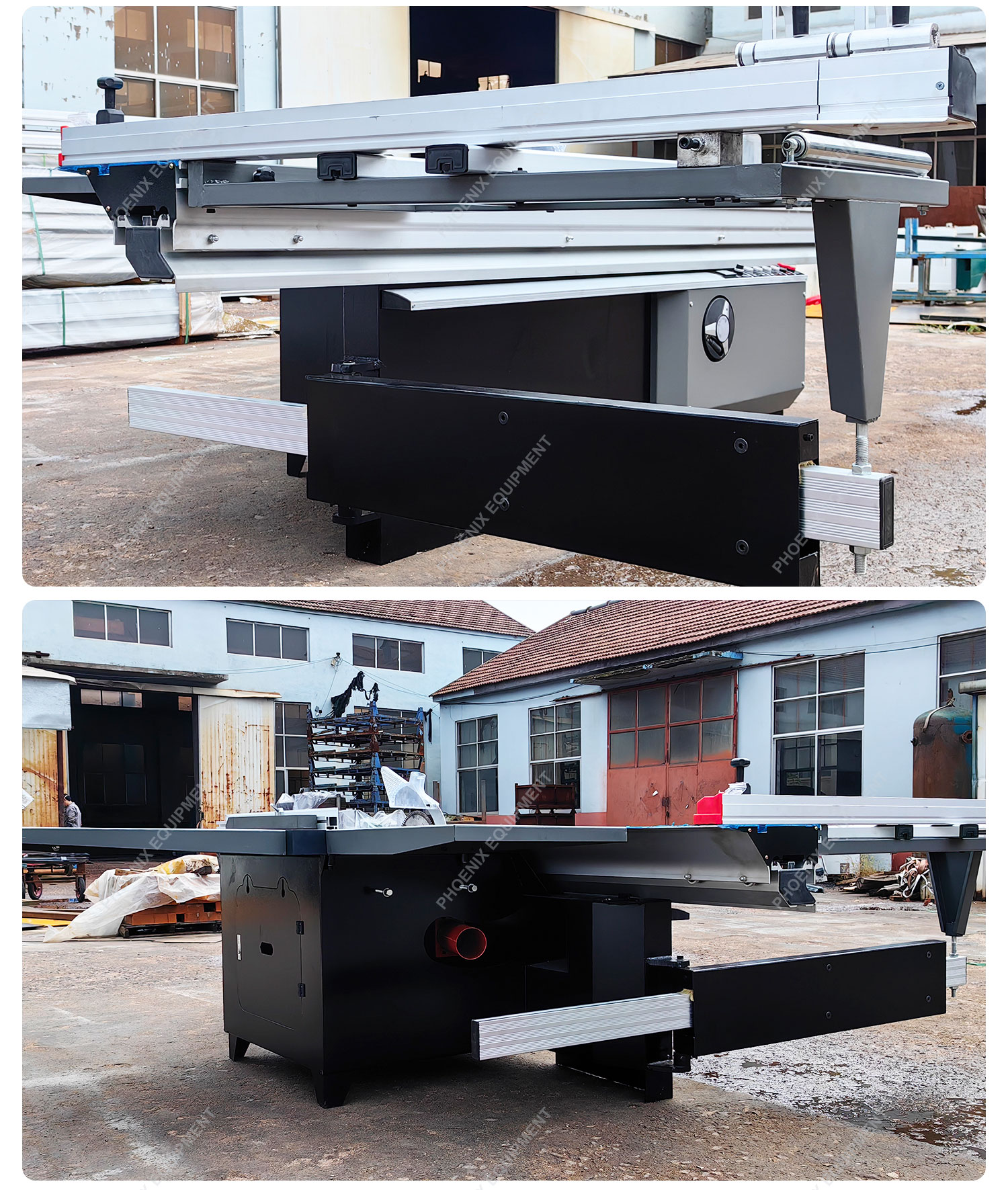 Home Woodworking Automatic Sliding Mitre Saw with 3200mm Sliding Table and Wood Lift