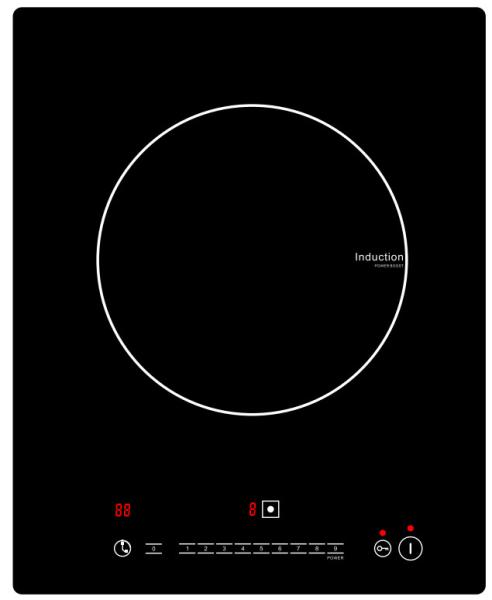 Quality Metal Shell 2200W 310×55cm Single Burner Induction Cooktop for sale