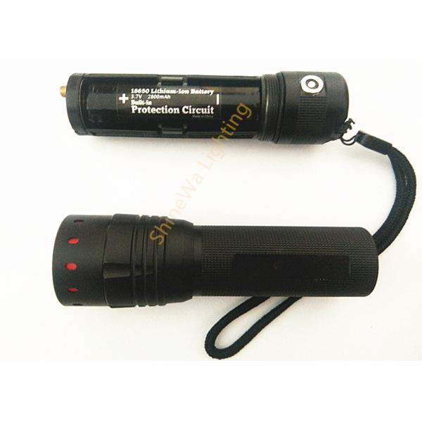 350Lumen Focusing Led Flashlight Rechargeable , Focus Adjustable Flashlight