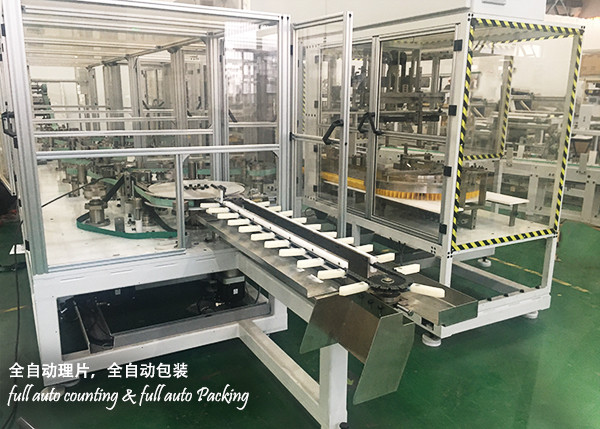 Automatic 55bags/min Hygiene Care Package Solution Stacker And Bagger