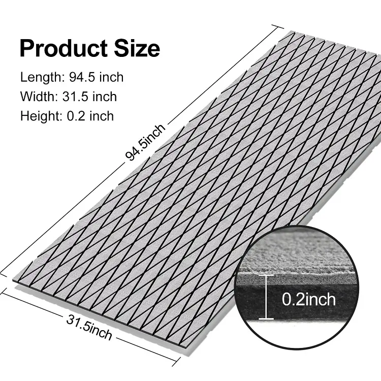 Customized Non Slip Self Adhesive EVA Foam Mat Sheet for Marine Ship Decking Flooring