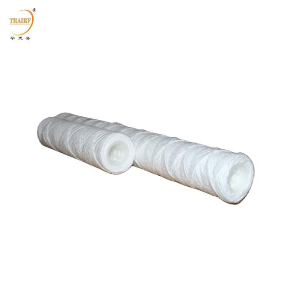 Quality White PP String Wound Filter Cartridge For Water PRE Filter for sale