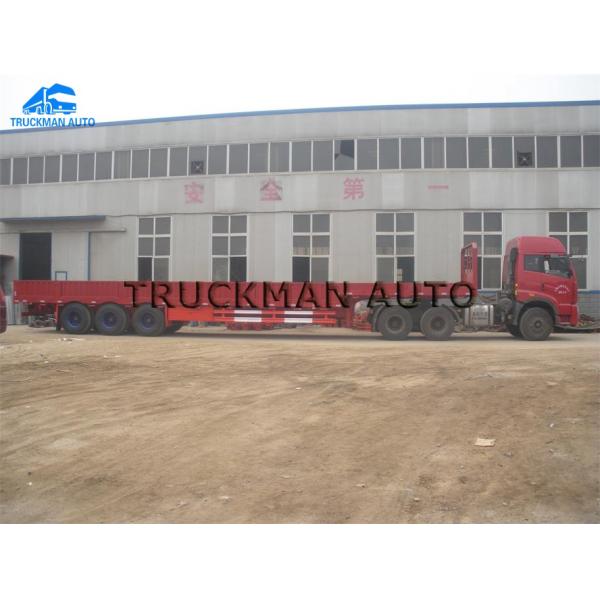 50 Tons Loading 3 Axle Semi Trailer , Cargo Semi Trailer For Logistics Business